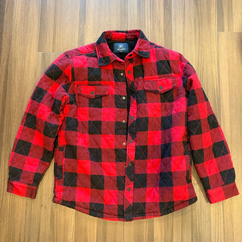 George Red and Black Plaid Jacket
